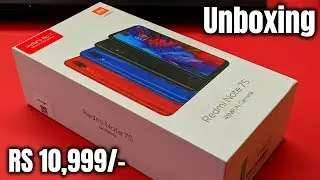 REDMI NOTE 7S UNBOXING | RUBY RED | RETAIL UNIT | CAMERA SAMPLES
