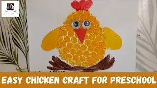 How to make chicken craft|Bubble wrap craft#chickemcraft #hen #bubblewrapcraft &lrm;@Artifybyskillzone&nbsp;