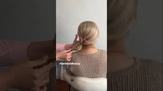 Как создать вирусную прическу с одной стороны с помощью скрученных прядей в хвосте ✨