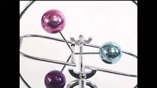 Silver Coloured Free Balls Kinetic Art Multiple Clips Compilation (4:3)