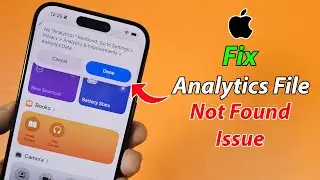 No analytics file found iphone ios 18