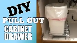 DIY PULL OUT CABINET DRAWER | Team BASIC Vlogs