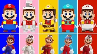 LEGO Super Mario VS Super Mario Odyssey Character Comparison (4K)