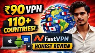 ₹90 VPN with 110+ Countries? 🤯 FastVPN Honest Review (Namecheap)