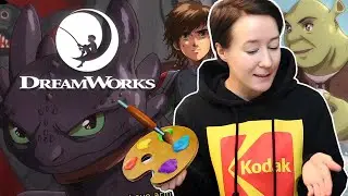 Drawing Dreamworks Movies in 90's ANIME STYLE 🎨