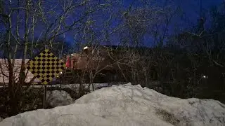 3/8/2025 - Night train heading to Toyota Plant on the Waterloo Sub
