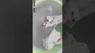 dry super dusty #asmrsand #crunchycrumbles #satisfying #dustplay #crunchy #softcement