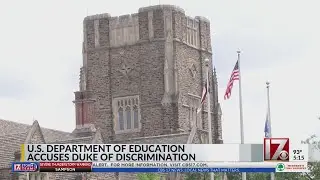 U.S. Department of Education accuses Duke of discrimination