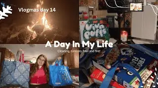 Grocery shopping and having a campfire ||Vlogmas day 14