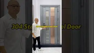 Discover our premium stainless steel front door &ndash; the perfect blend of luxury and security.#doors