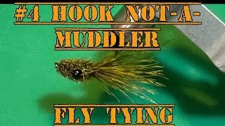 #4 Hook Not-A-Muddler #fishing #flyfishing #shorts #bassfishing #redfishonfly #bass #trout #flytying