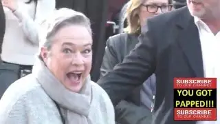 Kathy Bates greets fans at The Boss Premiere at Regency Village Theatre in Westwood