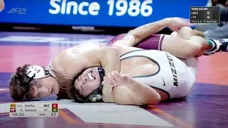 149lbs Caleb Henson (Virginia Tech) vs Logan Gioffre (Missouri)