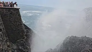 La Bufadora.#natural Marine geyser ಅಬ್ಬಬ್ಬಾ! ಏನ್ ಅದ್ಭುತ!  Ensenada 🏝 #mexico  