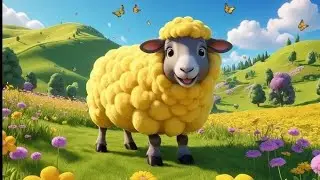 Baa Baa Yellow Sheep 🐑 | Cute 3D Cartoon Nursery Rhyme for Kids