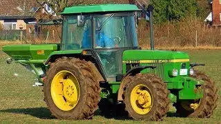 D&uuml;nger streuen || John Deere 2140 mit Amazone ZA-F 804 R
