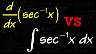 Derivative and integral of inverse secant