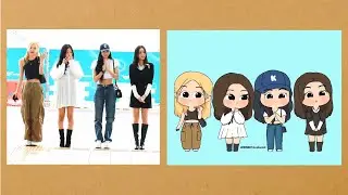 Draw BLACKPINK ICN Airport | Rosé Jennie Lisa Jisoo | fan art | Kpop | Tutorial