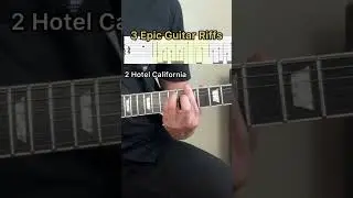 3 Legendary Guitar Riffs + Tabs #guitartabs #easyguitartutorial #bestguitarlessons #guitarcover