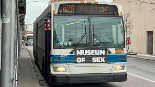 ᴴᴰ MTA NYCT: 2009 Orion VII NG Hybrid #4507 on the Q20 Bus @ Merrick Blvd/Archer Av.