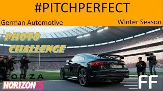 FH5 German Automotive Winter: PitchPerfect Photo Challenge Guide | Audi TTS Coupe at Estadio Horizon