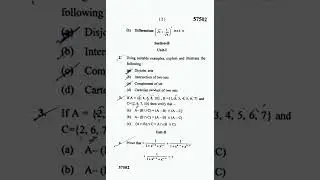 BBA | 1st Semester | Business Mathmatics | question paper | February-2022 | MDU