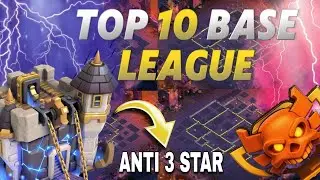 NEW BASE LEAGUE | LINK COPY |  BASE LEGEND & WAR TH18 DEFENCE CLASH OF CLANS| ANTI 2 AND 3 STAR