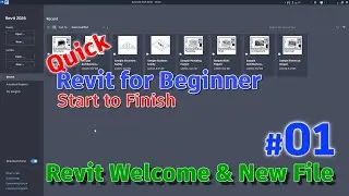 Revit for Beginner #01 Welcome Page and Create New File