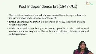 Lec 33 Evolution of Environmental Policy In India