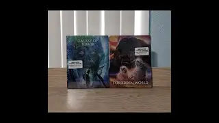 Galaxy of Terror & Forbidden World Steelbook Blu-Ray Unboxing Lithograph Posters - Scream Factory