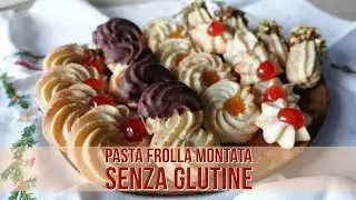 BISCOTTI DI PASTA FROLLA MONTATA SENZA GLUTINE- con sola farina di Riso 