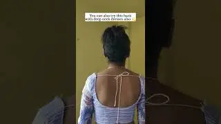 How to hide bra straps instantly : deep neck blouse hack | #brahack #wedding #weddinghacks #shorts