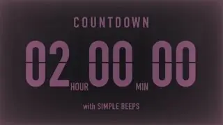 2 HOUR TIMER - ( beep sound )
