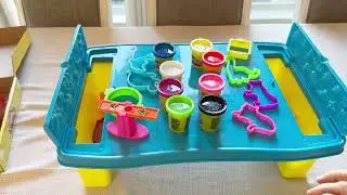 Best Play Doh Game Lap Table & Storage, 25+ Toys, 8 Colors!  Kids Arts & Crafts, Preschool Toys, 3+
