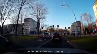 Kamera samochodowa SE-144 FullHD 170 stopni!, nr. rejestracyjne na filmie.