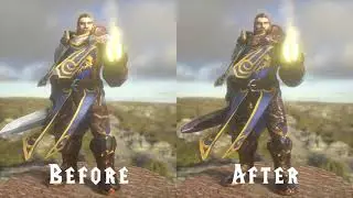 Thompshire Before and After Texture Edit Turntable