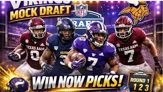 🔥 VIKINGS MOCK DRAFT 2026: WIN-NOW PICKS That Can Change EVERYTHING 🟣⚔️