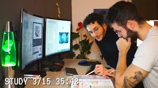 study with me live pomodoro | 15+ hours w/ friends