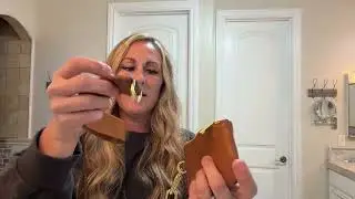 Honest review of Mini Leather Wristlet Wallet!  video