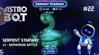 Astro Bot Bathhouse Battle – 100% Collectibles (No Commentary) | TrueMotion Gaming