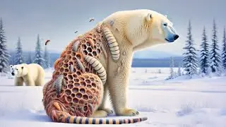 Rescue Story | Brave Polar Bear Cub Finds Help From Mother Polar Bear to Escape Millions of Bees