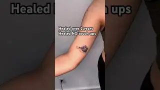 You WONT believe how this micro tattoo healed😱✨#realismtattoo #microrealism #tattooartist #tattoos