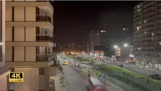 Mar del Plata Hotel Room Night Vibes with Relaxing Chill Music Lofi Hip-Hop Beats - 4K