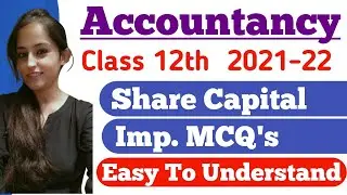 Accounting for share capital | MCQ questions | Simple explanation |  #accounting #youtube #video