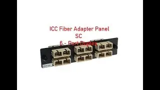 ICC Fiber Adapter Panel - SC - 6 - Port Duplex P#ICFOPC16BK