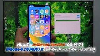 How To Jailbreak Rootful iOS 16.7.1 iPhone 8 / 8 Plus / X on Windows (Winra1n 2.0 Tutorial)