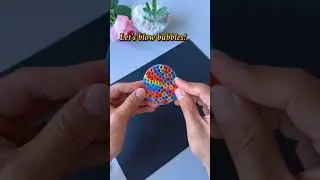 Blowing bubbles with a straw! #bubbles #summershorts #craft #funnyshorts