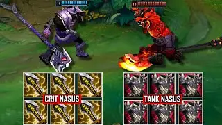 CRIT NASUS vs TANK NASUS FULL BUILD FIGHTS & Best Pentakills!