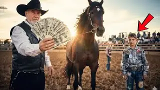 A RANCHER PROMISES $18,000 TO WHOEVER CAN TAME HIS WILD HORSE… A RAGGED BOY SUCCEEDS AND…