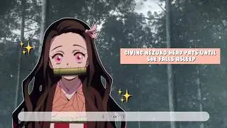 Giving Nezuko head pats until she falls asleep (muffled sounds) ASMR